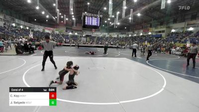 46 lbs Consi Of 4 - Casey Kop, Montezuma Cortez Wrestling Club vs Jonathan Salgado, Wolfpack