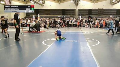 57 lbs Rr Rnd 7 - Daniel Molinski, Falcons Wrestling Club - ESC vs Bryce McCarthy, RedNose Wrestling School - ESC