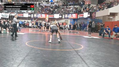 A - 144 lbs Cons. Round 2 - Kooper Kovnesky, Three Forks/Ennis vs Fisher Whitaker, Columbia Falls