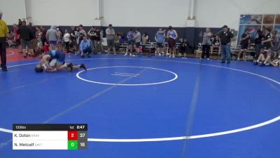 133 lbs Round 2 - Kylan Ooton, Kraken vs Nathan Metcalf, Dayton Bandits - Black