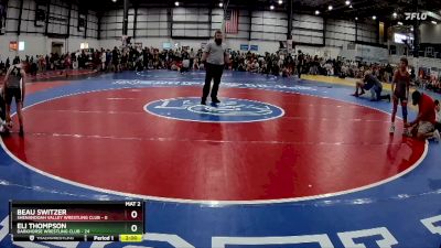 65 lbs Round 3 (6 Team) - Eli Thompson, DARKHORSE WRESTLING CLUB vs Beau Switzer, SHENANDOAH VALLEY WRESTLING CLUB