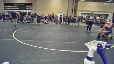113 lbs Round Of 32 - Braiden Foster, No Team vs Zaiden Hernandez, No Team