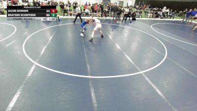 Junior Boys - 144 lbs Champ. Round 1 - Brayden Scheffers, Sebolt Wrestling Academy vs Jacob Doshier, Alabama Takedown Academy