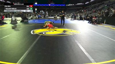 100 lbs Round Of 32 - Pia Hill, Folsom (SJ) vs Jillian Wells, Lakeside (SS)