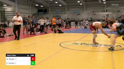 170 lbs Semifinal - Nicholas Singer, PA vs Caige Horak, OH