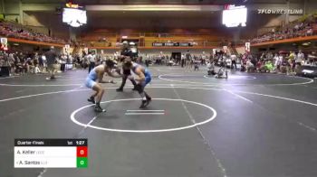 130 lbs Quarterfinal - Ashton Keller, Legends Of Gold vs Anthony Santos, Elite Athletic Club