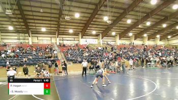 95 lbs Quarterfinal - Samuel Moody, Sanderson Wrestling Academy vs Peyton Hogan, Uintah Jr High Wrestling