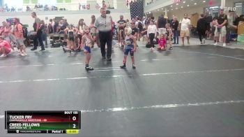 44 lbs 3rd Place Match - Tucker Fry, Chapmanville Wrestling vs Creed Fellows, NorthSide WC