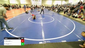 61 lbs Quarterfinal - Sloan Burnett, B.A.W.C vs Eric Foust, Keystone Wrestling Club