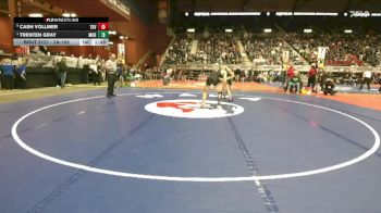 2A-150 lbs Quarterfinal - Trenten Gray, Moorcroft vs Cash Vollmer, Tongue River