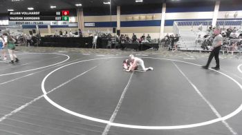 78 lbs Consi Of 8 #1 - Jillian Vollhardt, Red Wave vs Vaughn Juergens, Ocrtc