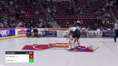 215 lbs First Round - Mason Rebuck, Shikellamy vs John Pardo, Kennett