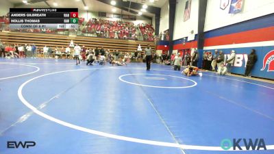 73 lbs Consi Of 8 #1 - Anders Gilbreath, Vian Wrestling Club vs Hollis Thomas, Raw Wrestling Club