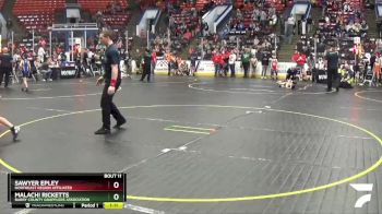 69 lbs Champ. Round 1 - Sawyer Epley, Northeast Region Affiliated vs Malachi Ricketts, Barry County Grapplers Association