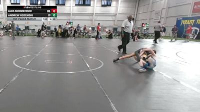 110 lbs 1st Place Match - Jack Nordstrom, Unlisted vs Andrew Uszenski, Valley Central