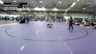 124 lbs Cons. Round 2 - Madison Leverknight, Unattached vs Sydney Bridenstine, Lindsey Wilson