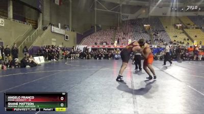 285 lbs 2nd Wrestleback (16 Team) - Angelo Franco, Doane University vs Shane Mattson, Montana State-Northern