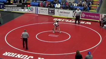 82 lbs Consi Of 16 #1 - Cj Cunningham, St. Marys vs Nicholas Echevarria, Norristown