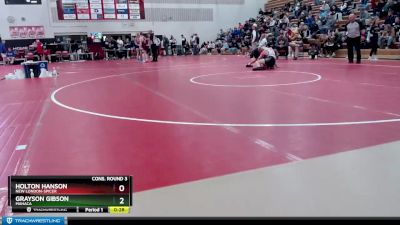 126 lbs Cons. Round 3 - Grayson Gibson, MAHACA vs Holton Hanson, New London-Spicer