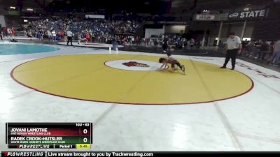 63 lbs Cons. Round 4 - Radek Crook-Hutsler, White River Hornets Wrestling Club vs Jovani Lamothe, Mat Demon Wrestling Club