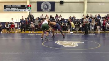 285 lbs 3rd Place Match - Samuel Richardson, Archbishop Stepinac vs Danny Burgin Iii, Holy Trinity