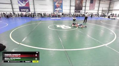 56 lbs Rd# 4- 2:00pm Friday Final Pool - Beau Mckeowen, Minion Black vs Parker Mangum, NCWAY National Team