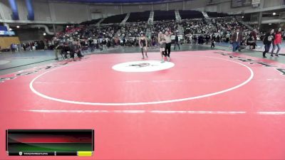 1A West 106 lbs Quarterfinal - Xzavier Garza, Wapato vs Iann Johnson, Toppenish