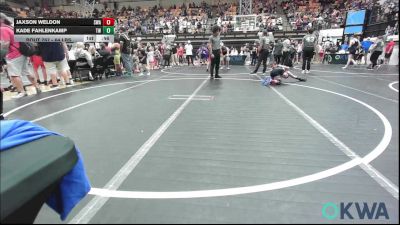 64 lbs Final - Jaxson Weldon, Shelton Wrestling Academy vs Kade Fahlenkamp, Tuttle Wrestling