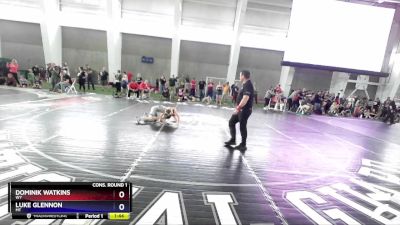 74 lbs Cons. Round 1 - Dominik Watkins, WY vs Luke Glennon, MT