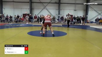 285 lbs Round Of 16 - Ricky Brown, Rhode Island College vs Davyn Peterson, Springfield Tech