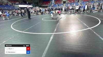 132 lbs Rnd Of 16 - Jackson Blum, MI vs Seth Mendoza, IL