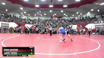 190 lbs Quarterfinal - Stacia Crabtree, Bombers Wrestling Club vs Aubrey Woods, Owen Valley Wrestling