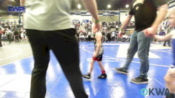 45 lbs Consi Of 16 #2 - Grayson Sacco, Lone Grove Takedown Club vs Ronan Heinrich, Piedmont