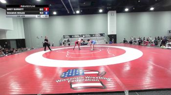 126 lbs Grey Burnett, Ohio Scarlet vs Shamus Regan, Pennsylvania Red