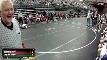 55 lbs Round 5 (6 Team) - Jayden Brant, Kansas Mamba vs Hudson Broz, Nebraska Blue