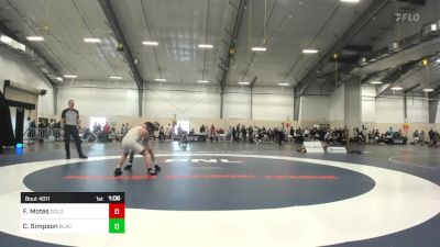 90 lbs Semifinal - Frank Motes, Gold Rush Wrestling vs Cole Simpson, Black Fox Wrestling Academy