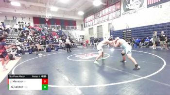 175 lbs 5th Place Match - Noah Sandlin, Poway vs Jovanni Mansour, Granite Hills