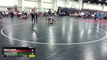 106 lbs Semis & Wb (16 Team) - Marcus Lowry, Team Michigan Blue vs Brock Goebel, Nebraska Heroes (B Team)