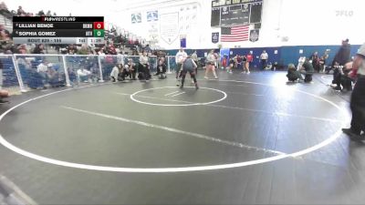 155 lbs Semifinal - Sophia Gomez, Northview vs Lillian Benoe, Beckman