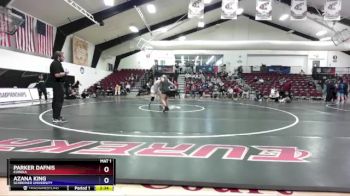 155 lbs 1st Place Match - Azana King, Schreiner University vs Parker Dafnis, Eureka