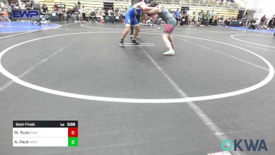 100 lbs Semifinal - Madison Ryan, Raw Wrestling Club vs Aiden Peck, Wolfpak Wrestling