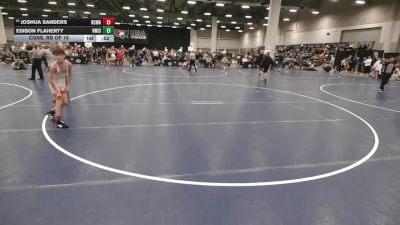92 lbs Cons. Rd Of 16 - Joshua Sanders, Red Cobra Wrestling Academy vs Edison Flaherty, Viking Wrestling Club (IA)