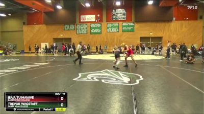 149 lbs Champ. Round 2 - Trevor Wagstaff, Santa Ana College vs Isaia Tuimavave, Bakersfield College