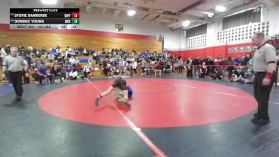 150 lbs Consi Of 4 - Stevie Damboise, Goffstown vs Dominic Young, Winnacunnet