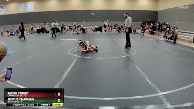 44 lbs Round 6 (10 Team) - Justus Chapman, 84 Athletes vs Jacob Street, Capital City WC