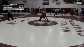 141 lbs Champ. Round 1 - Lukas Spaur, Central vs Cole Becker, Augsburg