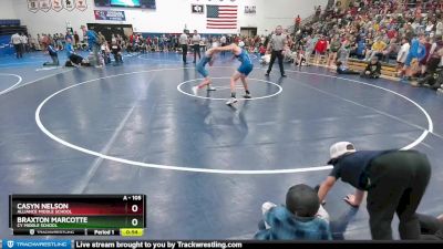 105 lbs Quarterfinal - Casyn Nelson, Alliance Middle School vs Braxton Marcotte, CY Middle School