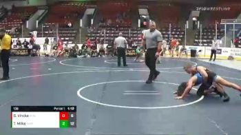 138 lbs Finals (2 Team) - Gauge Vincke, Rhino Elite vs Tyler Milks, Bad Bass WC