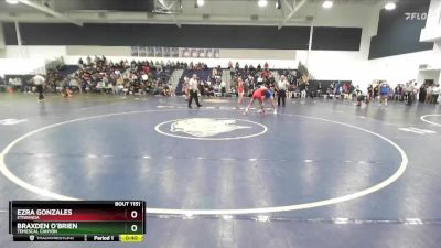 113 lbs Cons. Round 6 - Ezra Gonzales, Etiwanda vs Braxden O`Brien, Temescal Canyon