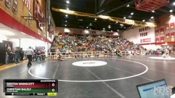 190 lbs Quarterfinal - Denton Wainscott, Powell vs Christian Balzly, Green River